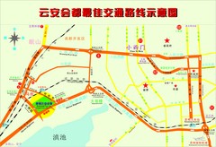 Kunming, Yunnan Tourist Map