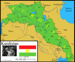Kurdistan (Kurd Homeland) Map