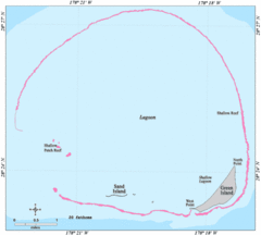Kure Atoll Island Map