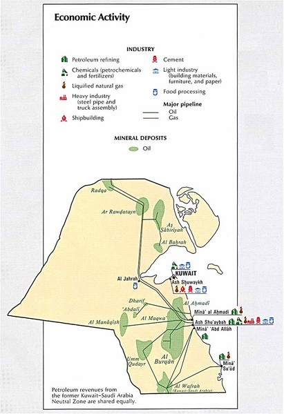 Kuwait Economic Activity Map