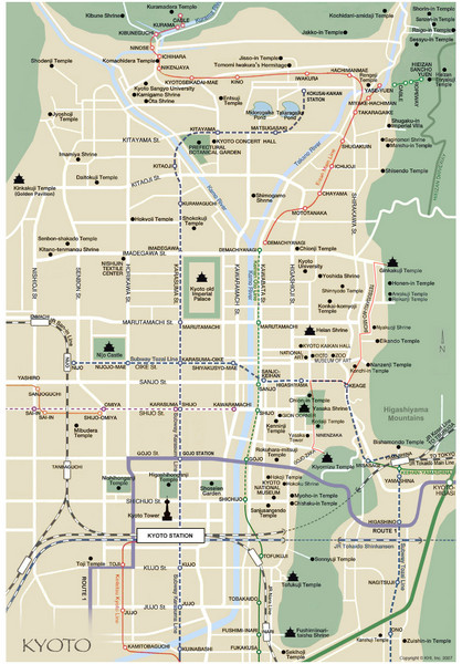 Kyoto City Map