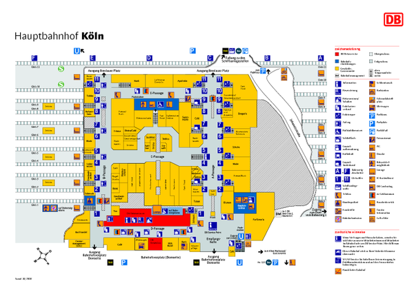 Köln HBf Map