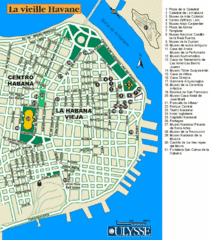 La Habana Tourist Map