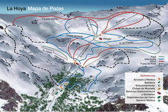 La Hoya Ski Trail Map