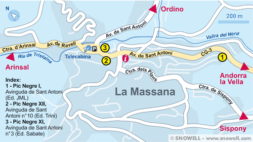 La Massana, Andorra City Map