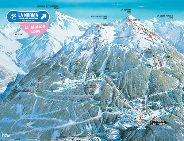 La Norma Ski Trail Map