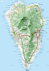 La Palma Physical Map La Palma Physical Map