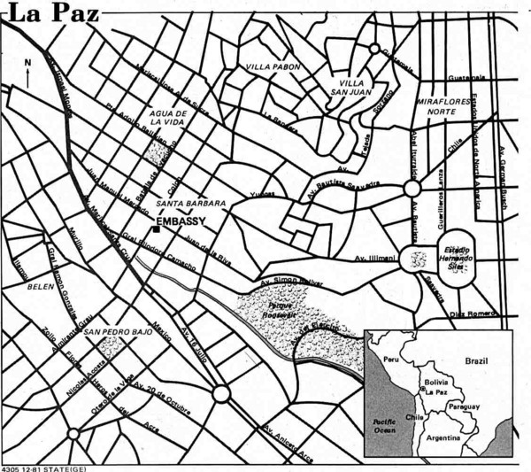 La Paz Tourist Map