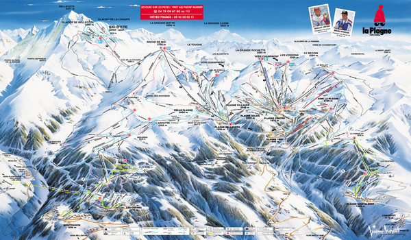 La Plagne Piste Map