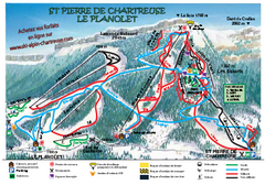 La Planolet Ski Trail Map