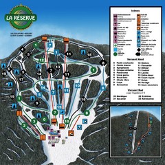 La Resérve Ski Trail Map
