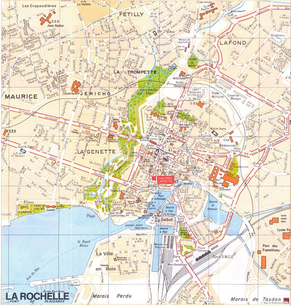 La Rochelle Map