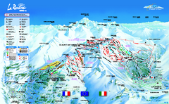 La Rosière Ski Trail Map