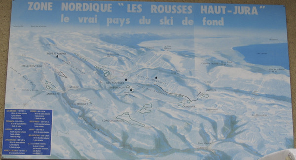 La Vallee des jeux Les Rousses Haut—Jura Ski Trail Map