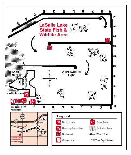 LaSalle Lake, Illinois Site Map