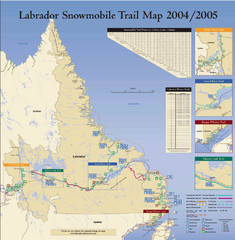 Labrador Snowmobiling Trail Map