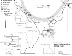Lacey-Keosauqua State Park Map