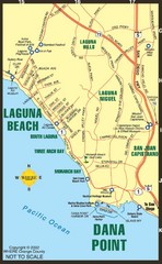 Laguna Beach Tourist Map