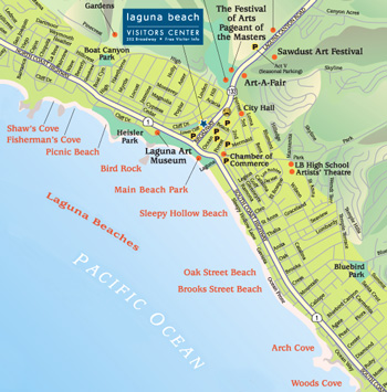 Laguna Beach Tourist Map - Laguna Beach • mappery
