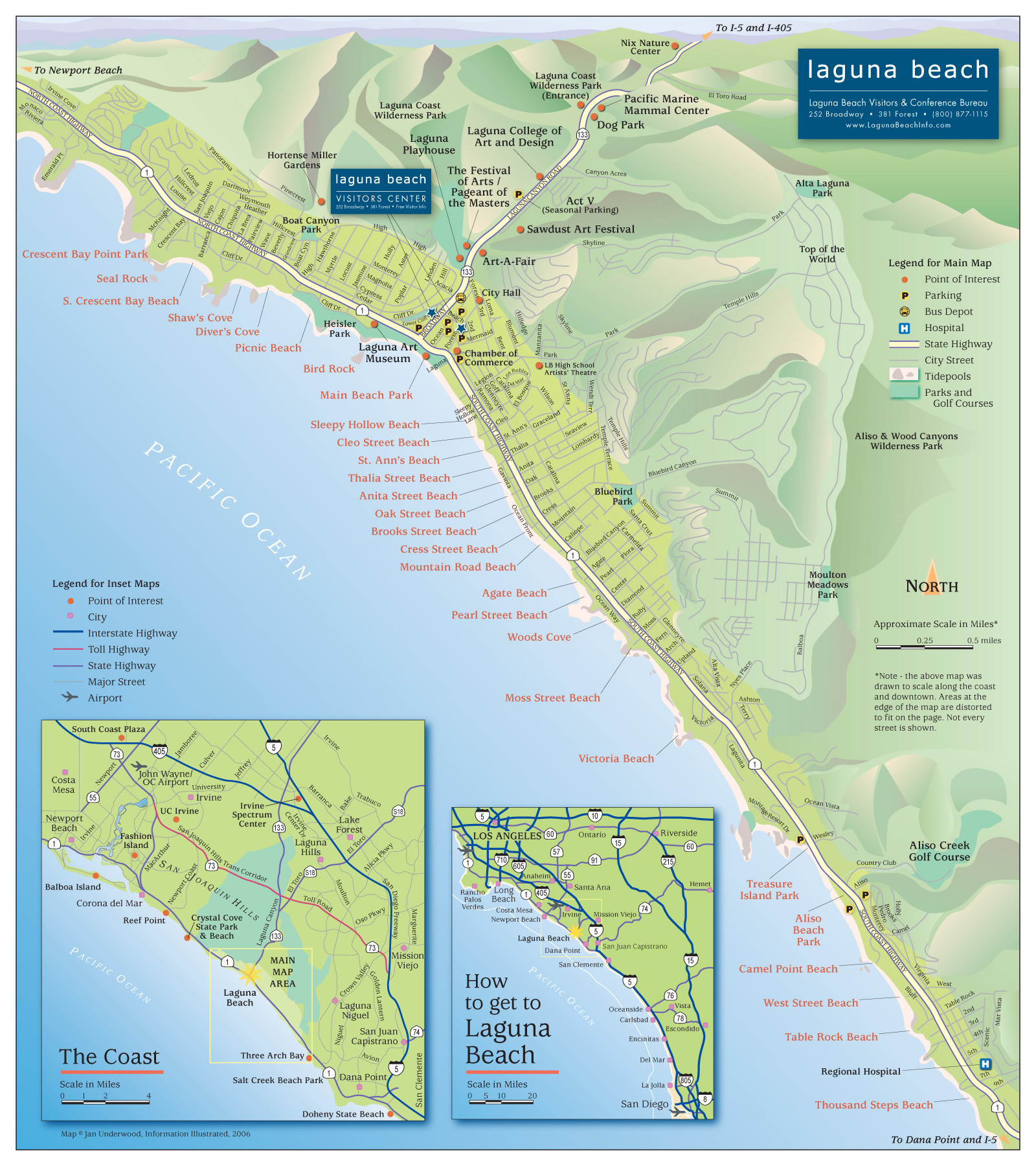 Laguna Beach Tourist Map - Laguna Beach • mappery