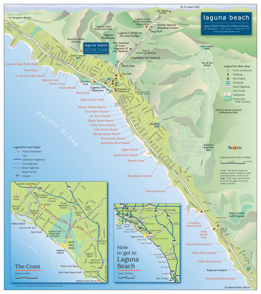 Laguna Beach Tourist Map Laguna Beach • mappery