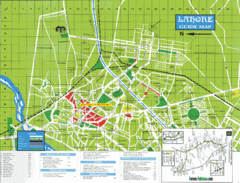 Lahore Tourist Map