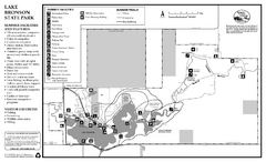 Lake Bronson State Park Summer Map