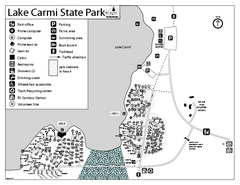 Lake Carmi State Park Campground Map