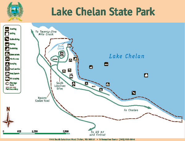Lake Chelan State Park Map