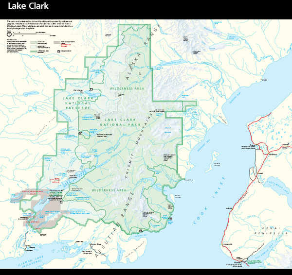 Lake Clark National Park and Preserve Map