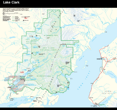 Lake Clark National Park & Preserve Park Map