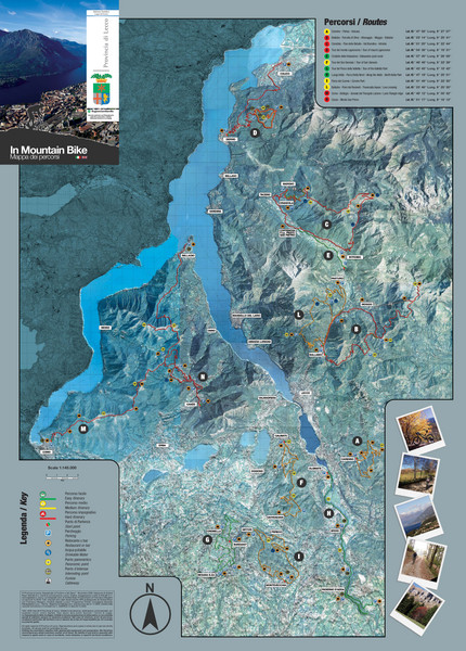 Lake Como Mountain Biking Trail Map