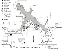 Lake Darling State Park Map