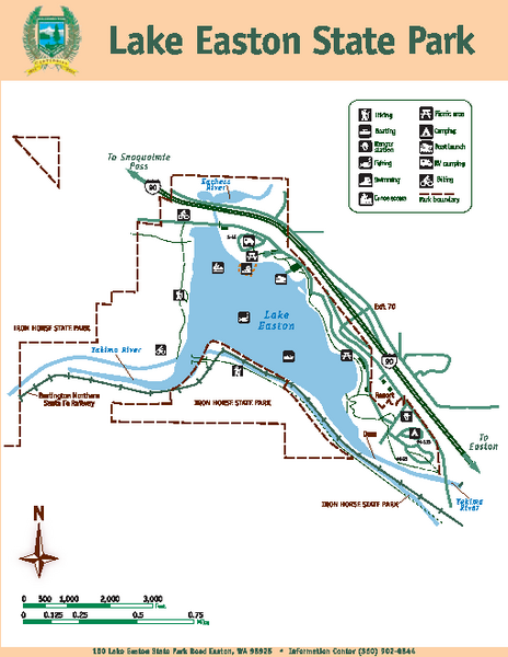 Lake Easton State Park Map