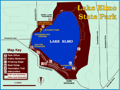 Lake Elmo State Park Map