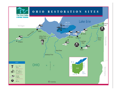Lake Erie Restoration Sites Map
