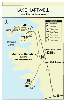 Lake Hartwell State Park Map