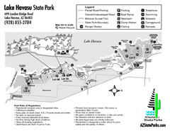Lake Havasu State Park Map