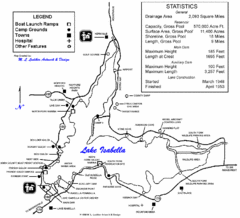 Lake Isabella Map and Statistics Lake Isabella Map and Statistics