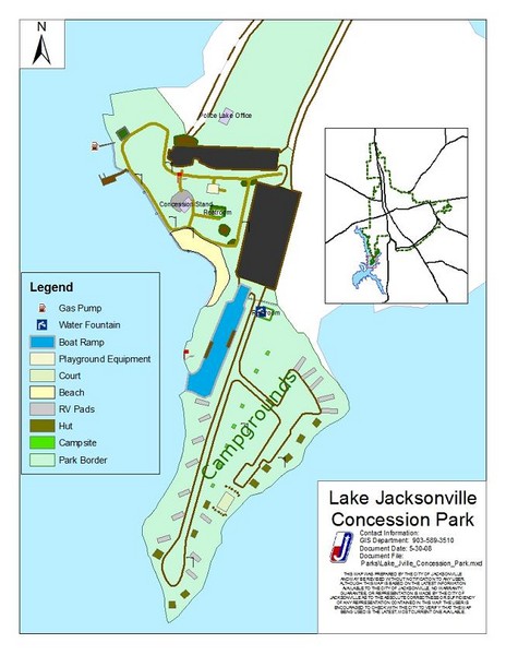 Lake Jacksonville Congression Park Map