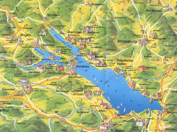 Lake Konstanz Map