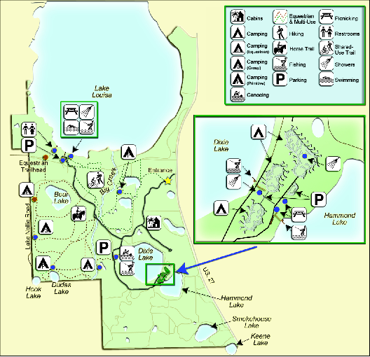 Lake Louisa State Park Map