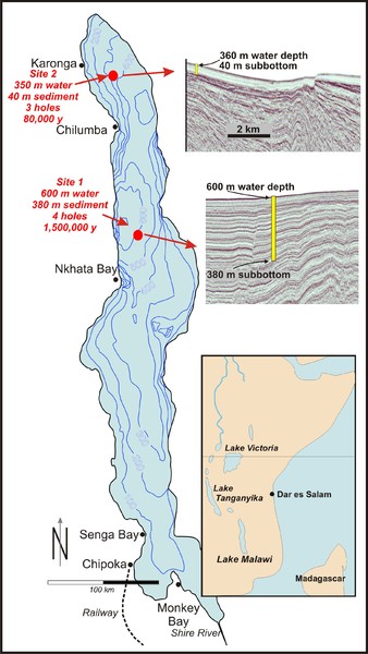 Lake Malawi Bathemetric Map