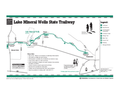 Lake Mineral Wells, Texas State Park Trail Map