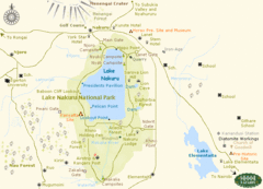 Lake Nukuru Map Lake Nukuru Map