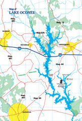 Lake Oconee Map