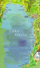 Lake Ohrid Tourist Map