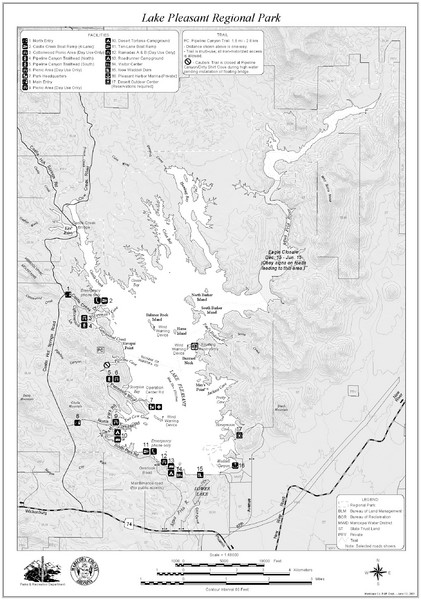 Lake Pleasant Regional Park Map