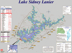 Lake Sidney Lanier Recreation Map