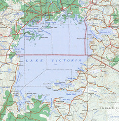 Lake Victoria 1968 Map